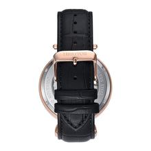 Load image into Gallery viewer, Heritor Automatic Lincoln Semi-Skeleton Leather-Band Watch - Rose Gold/Black - HERHS3606