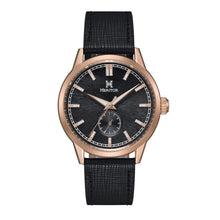 Load image into Gallery viewer, Heritor Automatic Argento Leather-Band Watch - Rose Gold/Black - HERHS3804