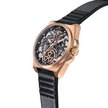 Load image into Gallery viewer, Heritor Automatic Romero Leather-Band Watch - Rose Gold/Black - HERHS3905