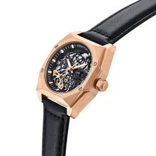 Load image into Gallery viewer, Heritor Automatic Elliott Leather-Band Watch - Gold/Black - HERHS4003