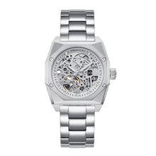 Load image into Gallery viewer, Heritor Automatic Elliott Stainless Steel-Band Watch - Silver/White/Silver - HERHS4005