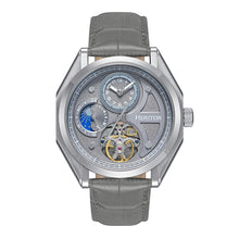 Load image into Gallery viewer, Heritor Automatic Antoni Leather-Band Watch - Silver/Grey - HERHS4304