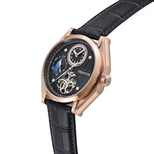 Load image into Gallery viewer, Heritor Automatic Antoni Leather-Band Watch - Rose Gold/Black - HERHS4306
