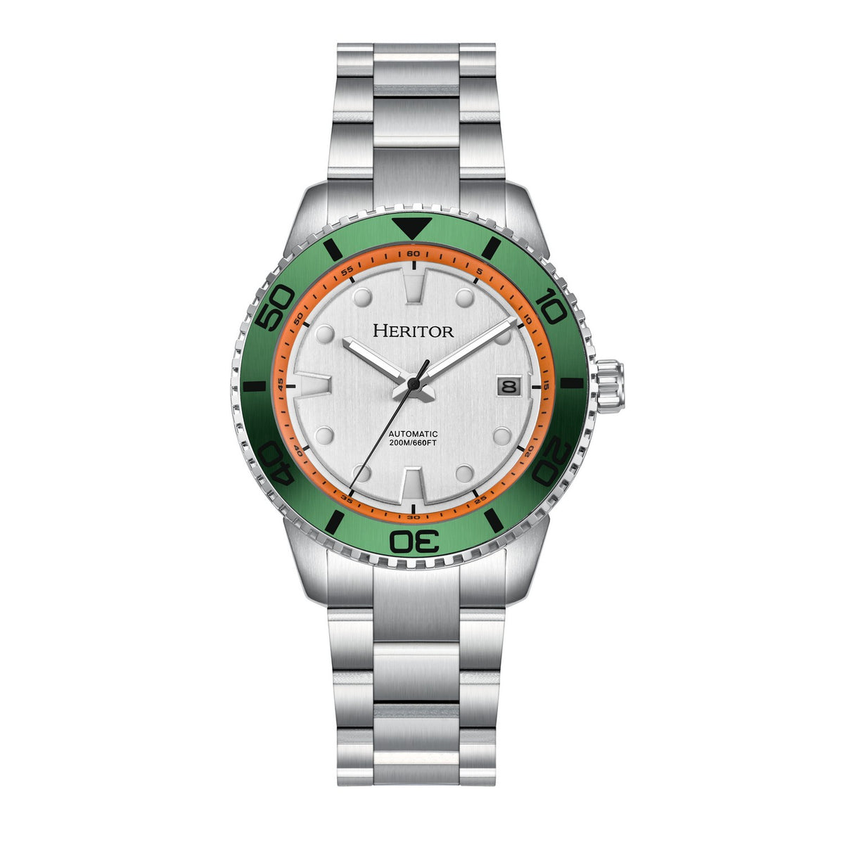 Heritor Bexley Stainless Steel-Band