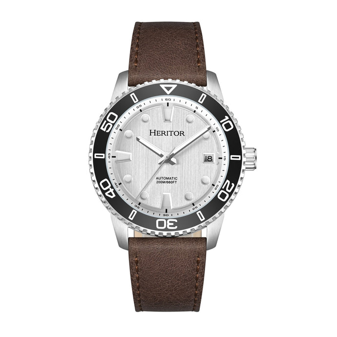 Heritor Automatic Marshall Leather-Band Watch - HERHS4701