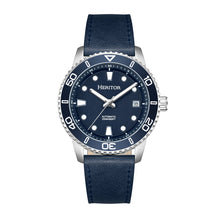 Load image into Gallery viewer, Heritor Automatic Marshall Leather-Band Watch - Blue - HERHS4703