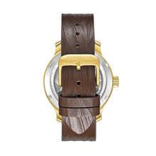Load image into Gallery viewer, Heritor Automatic Marcell Leather-Band Watch - Gold/Brown - HERHS5105