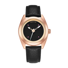 Load image into Gallery viewer, Heritor Automatic Symphony Leather-Band Watch - Rose Gold/Black - HERHS5204