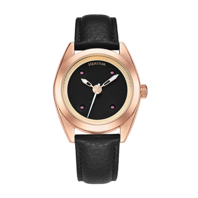 Heritor Automatic Symphony Leather-Band Watch - HERHS5204
