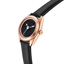 Load image into Gallery viewer, Heritor Automatic Symphony Leather-Band Watch - Rose Gold/Black - HERHS5204