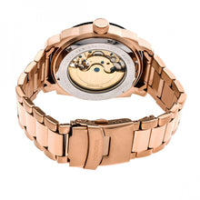 Load image into Gallery viewer, Heritor Automatic Helmsley Semi-Skeleton Bracelet Watch - Rose Gold/Black- HERHR5004