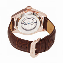 Load image into Gallery viewer, Heritor Automatic Barnes Leather-Band Watch w/Date - Rose Gold/Brown - HERHR7107