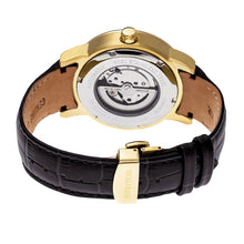 Load image into Gallery viewer, Heritor Automatic Romulus Leather-Band Watch - Gold/Black - HERHR6405