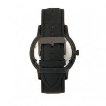 Load image into Gallery viewer, Heritor Automatic Landon Semi-Skeleton Leather-Band Watch - Black - HERHR7706