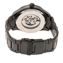 Load image into Gallery viewer, Heritor Automatic Crew Semi-Skeleton Bracelet Watch - Black/Charcoal - HERHR7009
