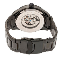 Load image into Gallery viewer, Heritor Automatic Crew Semi-Skeleton Bracelet Watch - Black/Charcoal - HERHR7009