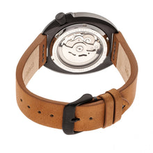 Load image into Gallery viewer, Heritor Automatic Morrison Leather-Band Watch w/Date - Black/Camel - HERHR7608