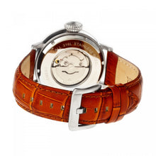 Load image into Gallery viewer, Heritor Automatic Olds Leather-Band Watch - Silver/Black/Camel - HERHR3204