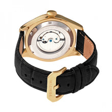 Load image into Gallery viewer, Heritor Automatic Barnes Leather-Band Watch w/Date - Gold/Black - HERHR7104