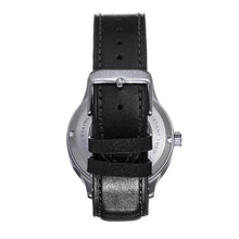 Load image into Gallery viewer, Heritor Automatic Bradford Leather-Band Watch w/Date - Silver & Black - HERHS1101