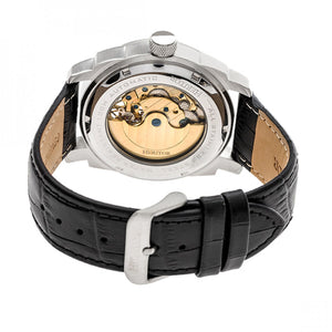 Heritor Automatic Helmsley Semi-Skeleton Bracelet Watch - Black/Silver/White- HERHR5005