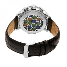 Load image into Gallery viewer, Heritor Automatic Aura Men's Semi-Skeleton Leather-Band Watch - Silver/White - HERHR3504