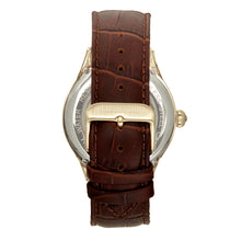 Load image into Gallery viewer, Heritor Automatic Hayward Semi-Skeleton Leather-Band Watch - Gold - HERHR9405
