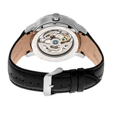 Load image into Gallery viewer, Heritor Automatic Ryder Skeleton Leather-Band Watch - Black - HERHR4602