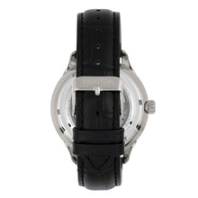 Load image into Gallery viewer, Heritor Automatic Harding Semi-Skeleton Leather-Band Watch - Silver/White - HERHR9001

