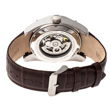 Load image into Gallery viewer, Heritor Automatic Daniels Semi-Skeleton Leather-Band Watch - Silver - HERHR7404