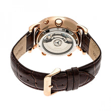 Load image into Gallery viewer, Heritor Automatic Edmond Leather-Band Watch w/Date - Rose Gold/Black - HERHR6205
