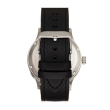 Load image into Gallery viewer, Heritor Automatic Becker Leather-Band Watch w/Date - Silver/Black - HERHR9603

