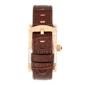 Heritor Automatic Jefferson Leather-Band Watch - Rose Gold/Black - HERHR8803