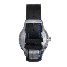 Load image into Gallery viewer, Heritor Automatic Bradford Leather-Band Watch w/Date - Blue & Black - HERHS1104