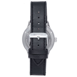 Heritor Automatic Dayne Leather-Band Watch w/Date - Black - HERHS2601