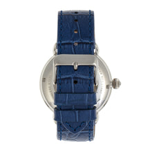 Load image into Gallery viewer, Heritor Automatic Mattias Leather-Band Watch w/Date - Silver/Blue  - HERHR8403