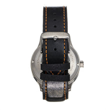 Load image into Gallery viewer, Heritor Automatic Bradford Leather-Band Watch w/Date - Black & Orange - HERHS1110