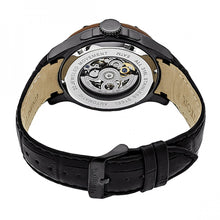 Load image into Gallery viewer, Heritor Automatic Belmont Skeleton Leather-Band Watch - Black - HERHR3907