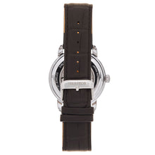Load image into Gallery viewer, Heritor Automatic Protégé Leather-Band Watch w/Date - Silver/Black - HERHS2901