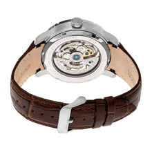 Load image into Gallery viewer, Heritor Automatic Ryder Skeleton Leather-Band Watch - Brown/White - HERHR4603