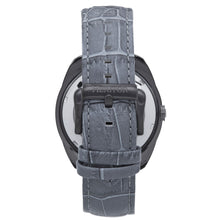 Load image into Gallery viewer, Heritor Automatic Roman Semi-Skeleton Leather-Band Watch - Gunmetal/Gray - HERHS2206