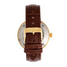 Load image into Gallery viewer, Heritor Automatic Jasper Skeleton Leather-Band Watch - Gold/White - HERHR8706
