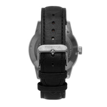 Load image into Gallery viewer, Heritor Automatic Jonas Leather-Band Skeleton Watch - Silver/Black - HERHR9501
