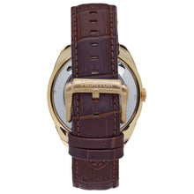 Load image into Gallery viewer, Heritor Automatic Roman Semi-Skeleton Leather-Band Watch - Gold/Brown - HERHS2203