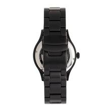 Load image into Gallery viewer, Heritor Automatic Antoine Semi-Skeleton Bracelet Watch - Black - HERHR8504