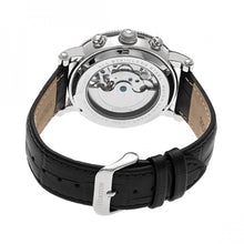Load image into Gallery viewer, Heritor Automatic Winston Semi-Skeleton Leather-Band Watch - Silver/White - HERHR5201
