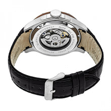 Load image into Gallery viewer, Heritor Automatic Belmont Skeleton Leather-Band Watch - Silver/Black - HERHR3902
