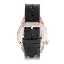 Load image into Gallery viewer, Heritor Automatic Wellington Leather-Band Watch - Silver/Black - HERHR8201