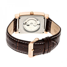 Load image into Gallery viewer, Heritor Automatic Frederick Leather-Band Watch - Rose Gold/Black - HERHR6105