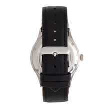 Load image into Gallery viewer, Heritor Automatic Antoine Semi-Skeleton Leather-Band Watch - Silver/Black - HERHR8506